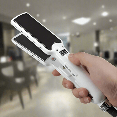 Lisseur Cheveux - HairStraightenerCurler™ - Blanc Large - BIU - T