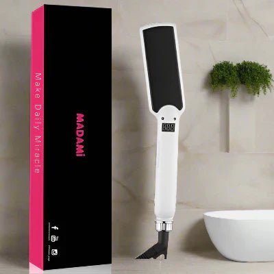 Lisseur Cheveux - HairStraightenerCurler™ - Blanc Large - BIU - T