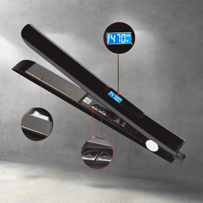 Lisseur Cheveux - HairStraightenerCurler™ - Noir - BIU - T