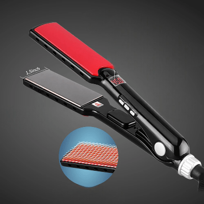 Lisseur Cheveux - HairStraightenerCurler™ - Noir Large - BIU - T