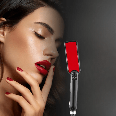 Lisseur Cheveux - HairStraightenerCurler™ - Noir Large - BIU - T