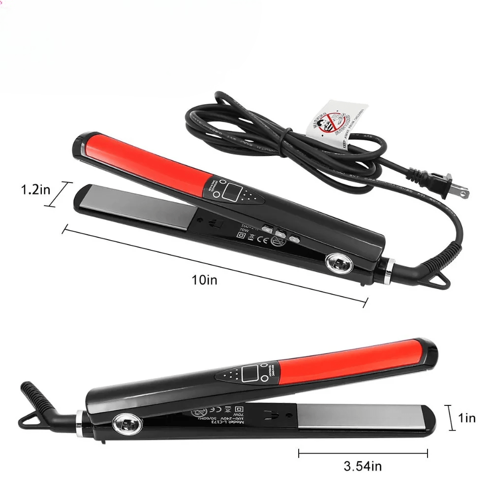 Lisseur Cheveux - HairStraightenerCurler™ - Noir Petit - BIU - T