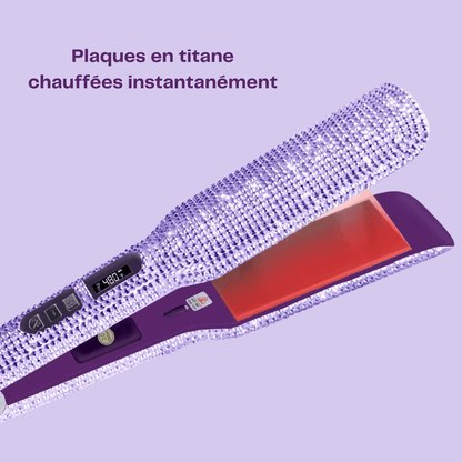 Lisseur Professionnel - RhinestoneStyler™ - Violet - BIU - T