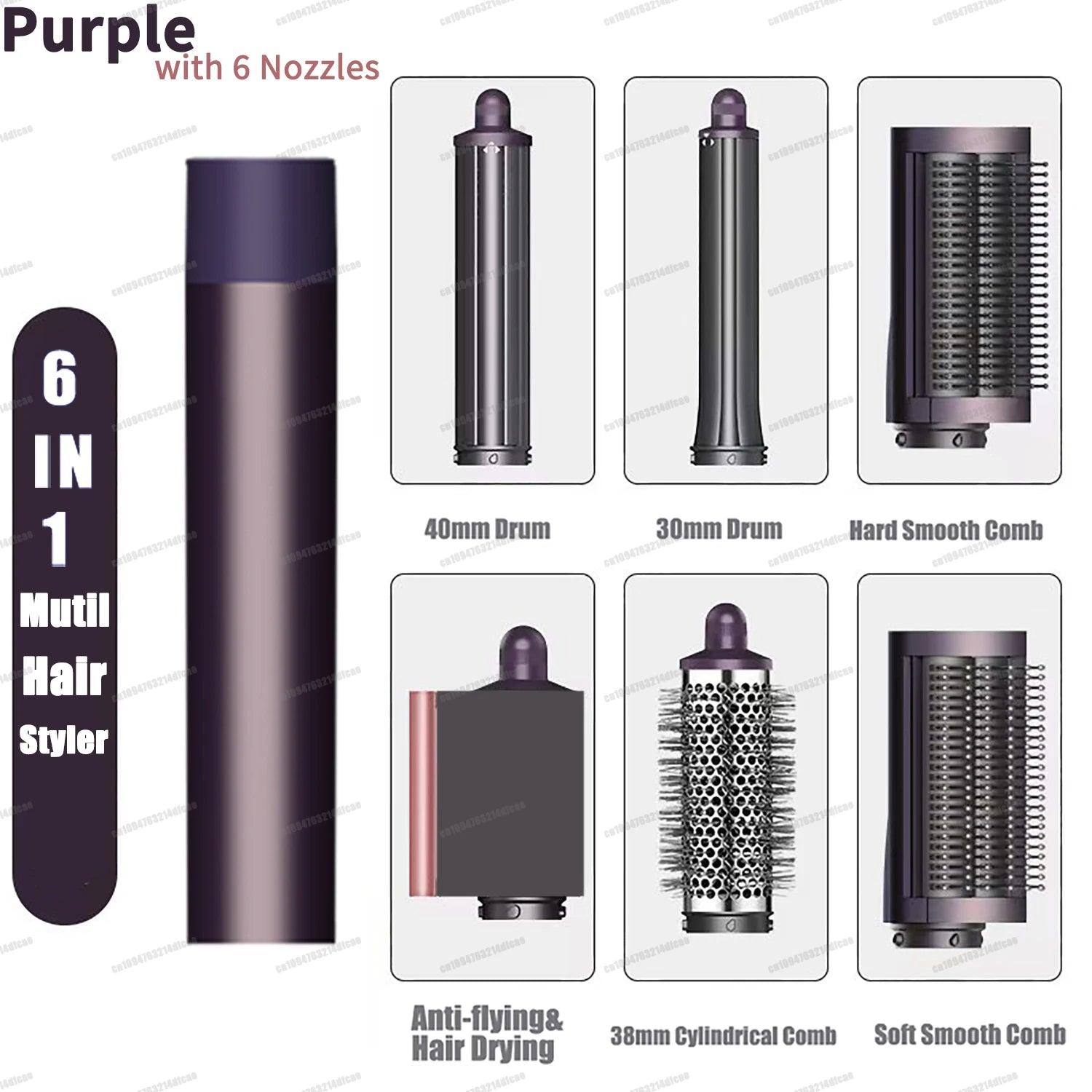 Detachable 6-in-1 Hair Tool